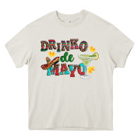 Cream drinko de mayo with margarita and  sombrero Heavy Core Tee - Artiststas
