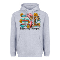 Heather Grey respiratory therapist western Heavyweight Hoodie - OliviaCreatesArt