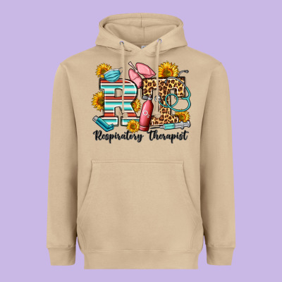 Respiratory Therapist Western Heavyweight Hoodie Designed By Oliviacreatesart