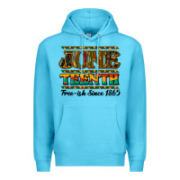Ocean Blue Juneteenth Premium Hoodie - HowdyJamesFarm
