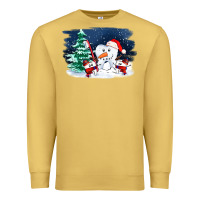 Antique Gold teeth snow party costom ado Premium Sweatshirt - OliviaCreatesArt