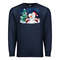 Navy teeth snow party costom ado Premium Sweatshirt - OliviaCreatesArt