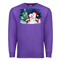 Purple teeth snow party costom ado Premium Sweatshirt - OliviaCreatesArt