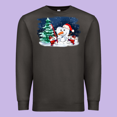 Teeth Snow Party Costom Ado Premium Sweatshirt Designed By Oliviacreatesart
