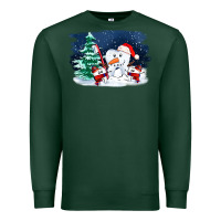Sports Green teeth snow party costom ado Premium Sweatshirt - OliviaCreatesArt