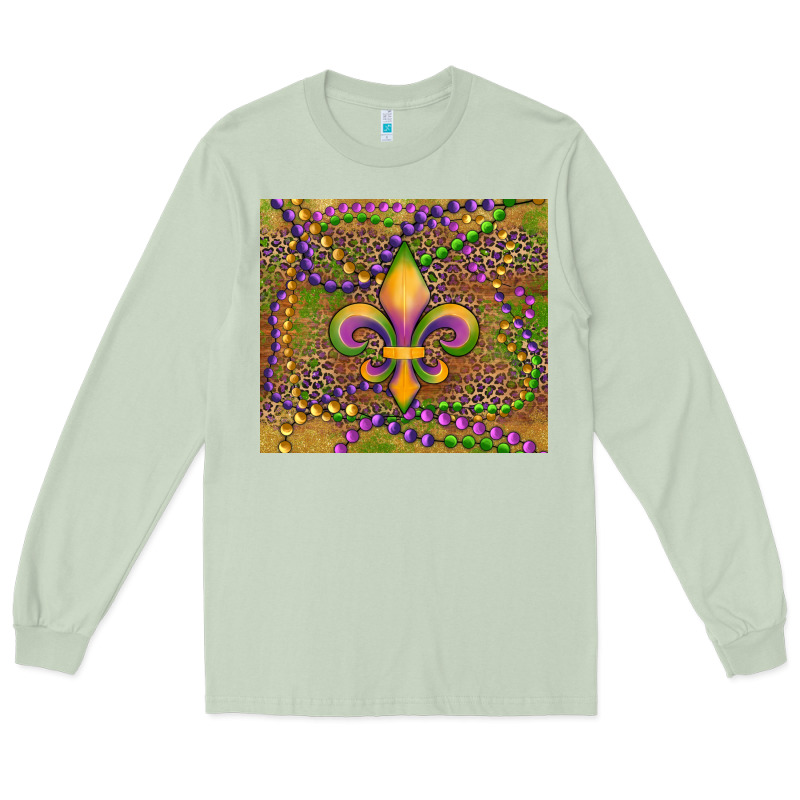 Mardi Gras Fleur De Lis Long Sleeve Tee by RanaPortraitStore | Teevron