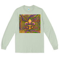 Matcha mardi gras fleur de lis Long Sleeve Tee - RanaPortraitStore