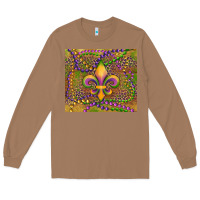 Toasted Coconut mardi gras fleur de lis Long Sleeve Tee - RanaPortraitStore