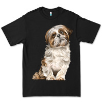 Black Shih Tzu Dog Premium Tee - LillyAllenDesigns