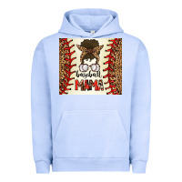 Pigment Grape Ice Baseball Mom Messy Bun Urban Hoodie - CowhideDigitalArt