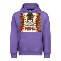 Tulip Baseball Mom Messy Bun Urban Hoodie - CowhideDigitalArt
