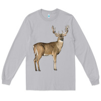 Moon Dust white tailed buck deer Long Sleeve Tee - LillyAllenDesigns