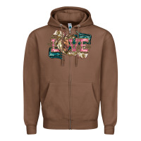 Chestnut Love Horse Zipper Hoodie - HowdyJamesFarm