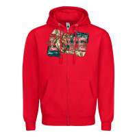 Red Love Horse Zipper Hoodie - HowdyJamesFarm