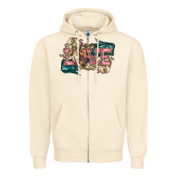 Sandshell Love Horse Zipper Hoodie - HowdyJamesFarm