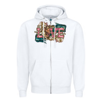 White Love Horse Zipper Hoodie - HowdyJamesFarm