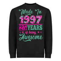 Black made in 1997, 25 years of being awesome Heavyweight Sweatshirt - Jasminsmagicworld