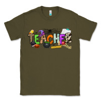 Army Green halloween teacher Classic Tee - NancyCooperArtShop