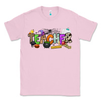 Bubblegum Pink halloween teacher Classic Tee - NancyCooperArtShop