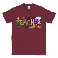 Burgundy halloween teacher Classic Tee - NancyCooperArtShop
