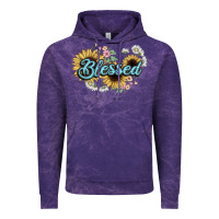 Cloud Purple blessed Vintage Hoodie - NancyCooperArtShop