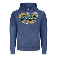 Vintage Denim blessed Vintage Hoodie - NancyCooperArtShop