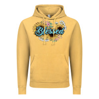 Vintage Mustard blessed Vintage Hoodie - NancyCooperArtShop