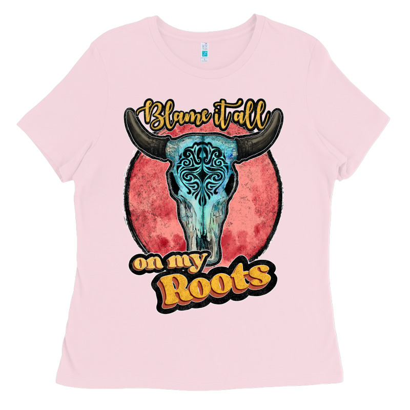 Blame It All On My Roots Black Ladies Tee by JahusDesignShop | Teevron