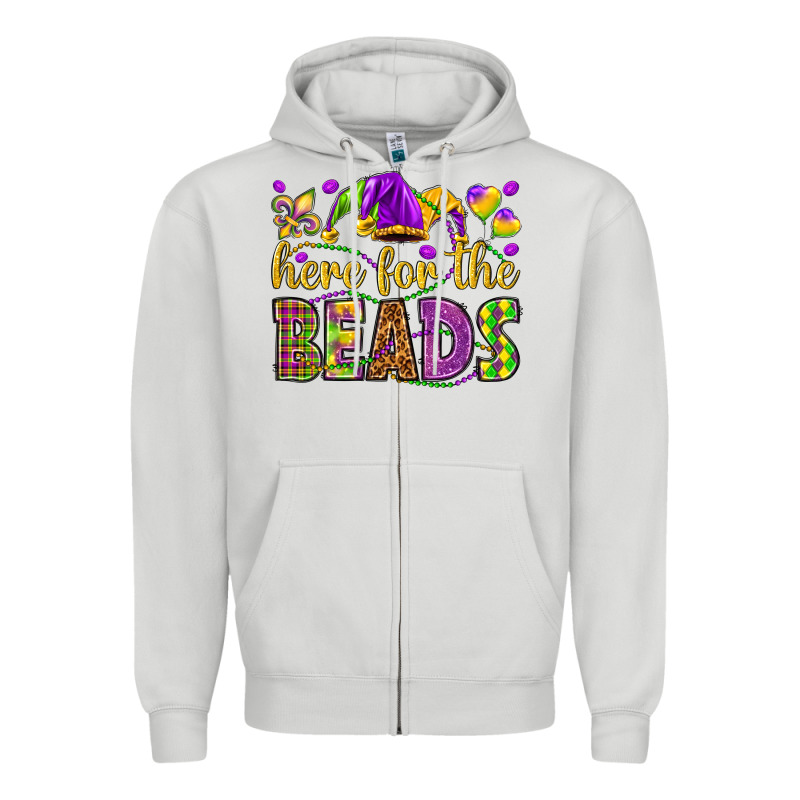 Here For The Beads Zipper Hoodie by HowdyJamesFarm | Teevron