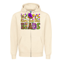 Sandshell Here for the beads Zipper Hoodie - HowdyJamesFarm