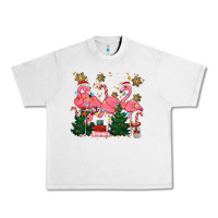 Lunar Rock christmas flamingos Urban Heavy Tee - MaliasSmallBusiness