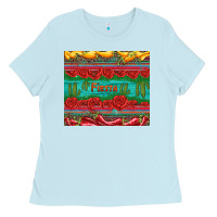 Baby Blue fiesta Ladies Tee - Artiststas