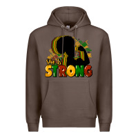 Coffee She is strong Black History Premium Hoodie - HowdyJamesFarm