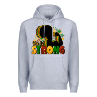 Heather Grey She is strong Black History Premium Hoodie - HowdyJamesFarm