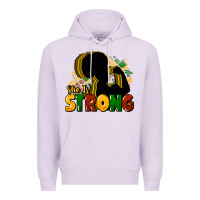 Lilac She is strong Black History Premium Hoodie - HowdyJamesFarm