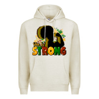Oatmeal Heather She is strong Black History Premium Hoodie - HowdyJamesFarm