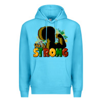 Ocean Blue She is strong Black History Premium Hoodie - HowdyJamesFarm