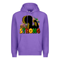 Purple She is strong Black History Premium Hoodie - HowdyJamesFarm