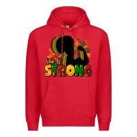 Red She is strong Black History Premium Hoodie - HowdyJamesFarm