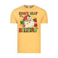 Vintage Mustard don't stop believin' Vintage Tee - MaliasSmallBusiness