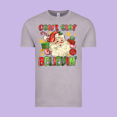 Don't Stop Believin' Vintage Tee Designed By Maliassmallbusiness