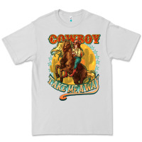 Dove Grey cowboy take me away Premium Tee - NancyCooperArtShop