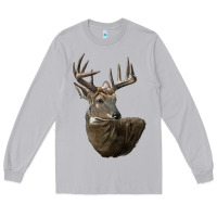 Moon Dust white tailed buck deer head Long Sleeve Tee - LillyAllenDesigns
