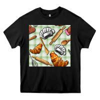 Black chef tools seamless pattern Heavy Core Tee - BundleAndBundleShop