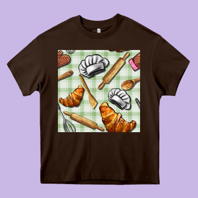 Chef Tools Seamless Pattern Heavy Core Tee Designed By Bundleandbundleshop