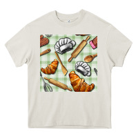 Cream chef tools seamless pattern Heavy Core Tee - BundleAndBundleShop