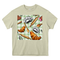 Mossy chef tools seamless pattern Heavy Core Tee - BundleAndBundleShop