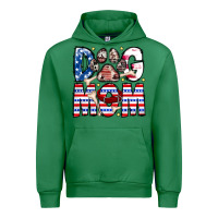 Emerald American Dog Mom Urban Hoodie - CowhideDigitalArt