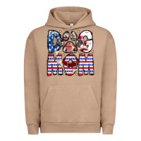 Pigment Burro American Dog Mom Urban Hoodie - CowhideDigitalArt