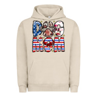 Pigment French Oak American Dog Mom Urban Hoodie - CowhideDigitalArt